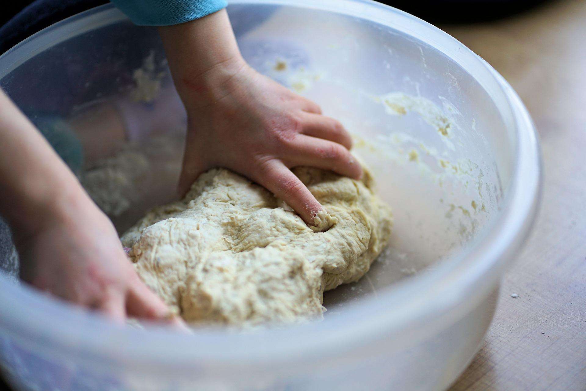 baking birthday cake